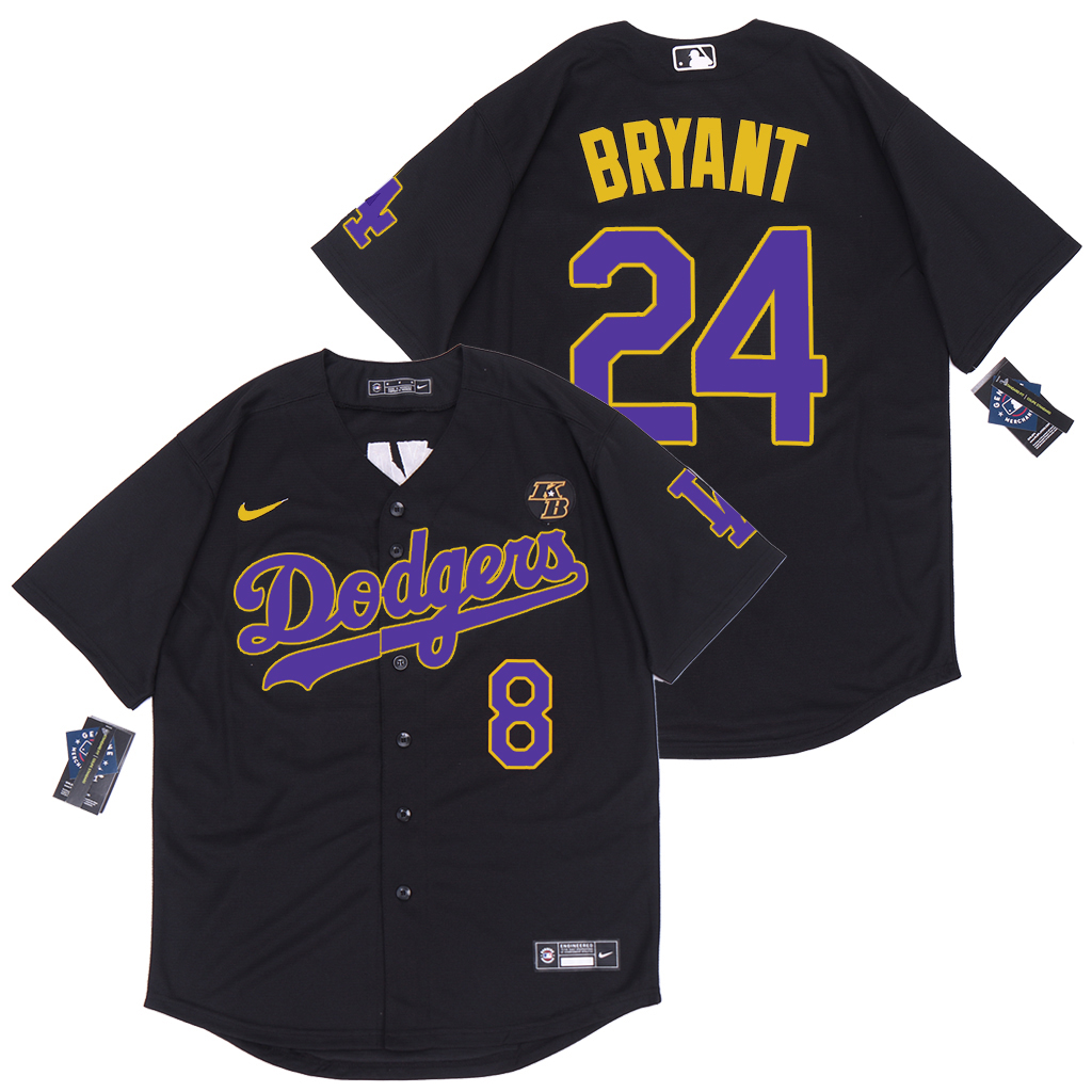 2020 Men Los Angeles Dodgers #24 Bryant black new Nike Game MLB new Jerseys